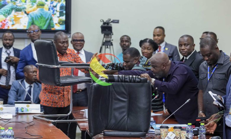 Chaos erupts as NDC, NPP MPs clash during vetting