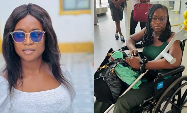 Ghanaian athletic lady who used to run for her school now paralysed