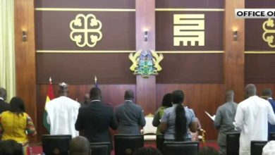 Mahama swears-in 14 new ministers