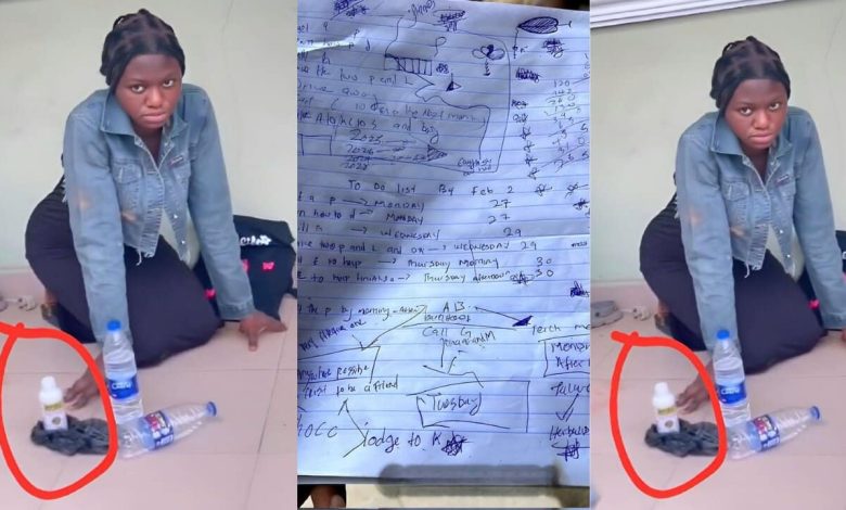 Female student caught trying to poison her friend to flee with his car, phones, laptops & money