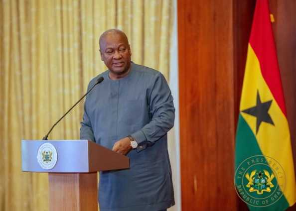 Mahama swears in constitutional review committee members