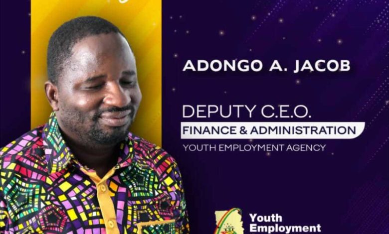 President Mahama appoints Adongo Atule Jacob as YEA Deputy CEO