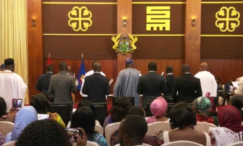 Mahama swears-in 17 ministers; urges them to shun opulent lifestyles