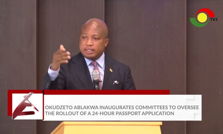 Ablakwa to implement a 24-hour passport application system