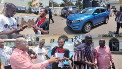 Mfantsipim old boy who has been standing for 5 years gets a brand new car