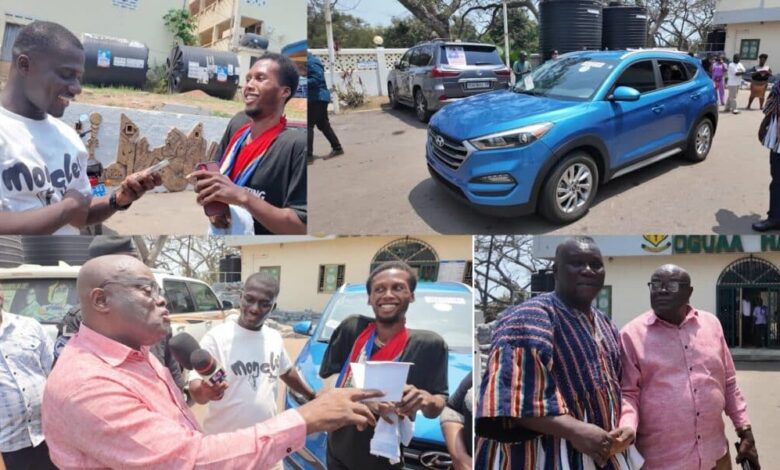 Mfantsipim old boy who has been standing for 5 years gets a brand new car