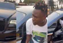 Jay Bahd shows Shatta Wale levels as he pulls up in Rolls Royce Wraith