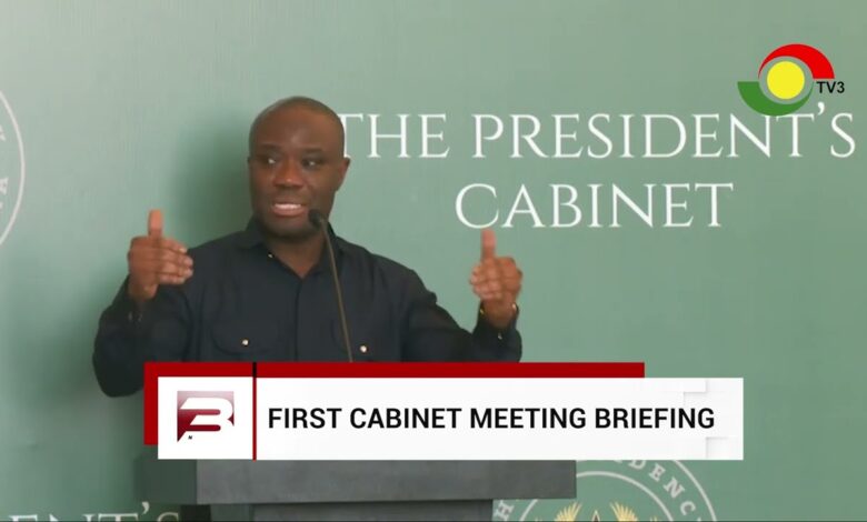 President Mahama holds first cabinet meeting