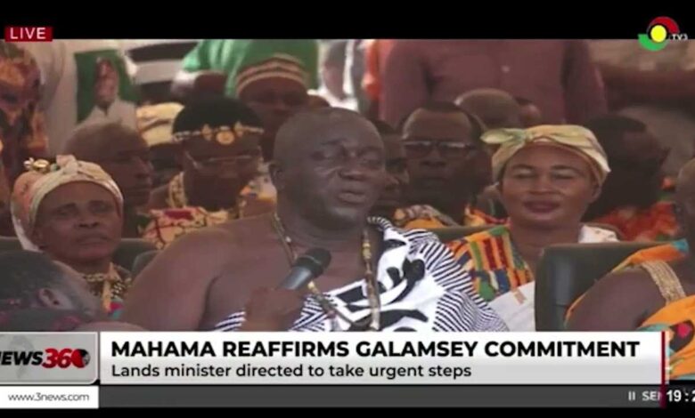 President Mahama reaffirms galamsey commitment