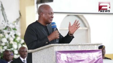 Prez. Mahama’s speech at the funeral of LT Arnorld K. Quainoo