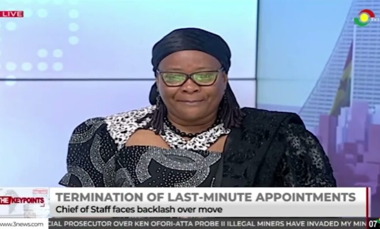 Put in place legislation to ensure that people don’t make suspicious appointments. – Mary Addah