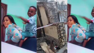 Sad! Last video of nurse who burnt to death alongside her 3 kids in Kumasi surfaces