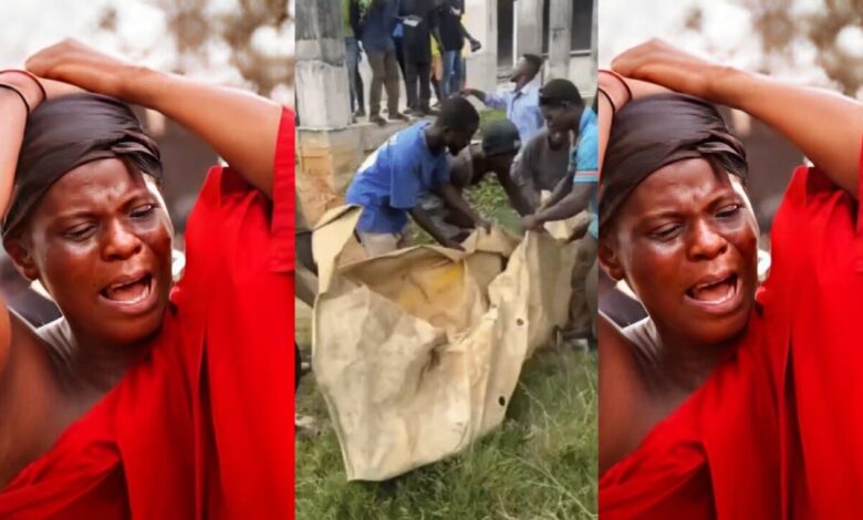 Sad! Video of the remains of the mother who was murdered by her son over 4kg cashew surfaces