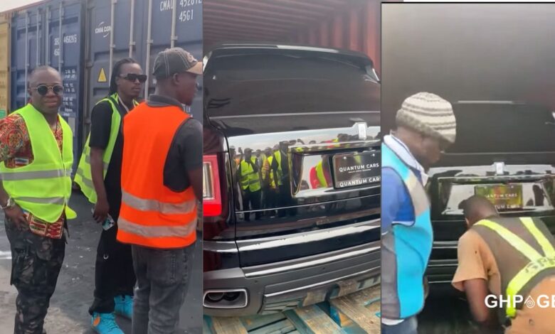 Shatta Wale’s much-talked-about Rolls Royce arrives in Ghana