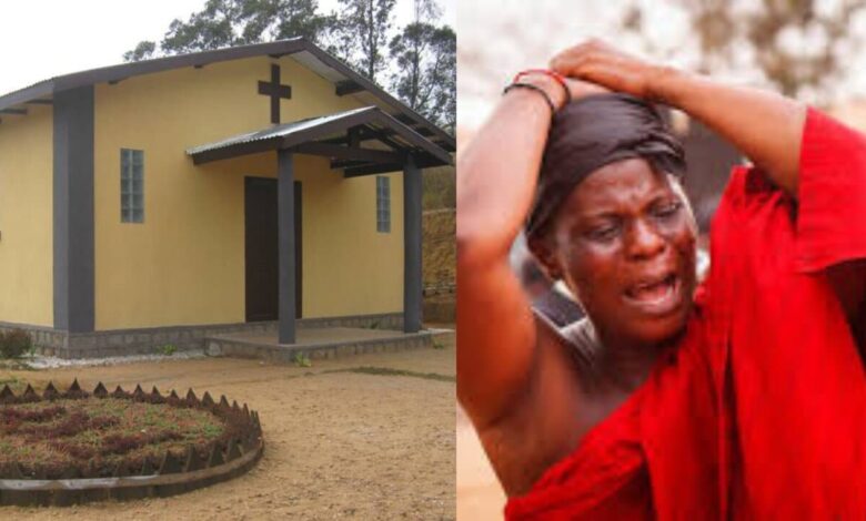 Church members burn elderly woman accused of witchcraft