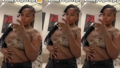 Lady happily celebartes after selling her kidney to buy an Iphone & other expensive items