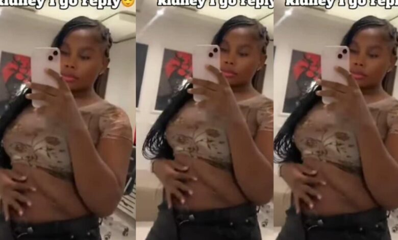 Lady happily celebartes after selling her kidney to buy an Iphone & other expensive items