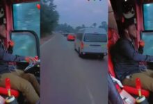 Long distance driver goes viral for overtaking 15 cars at once at a top speed