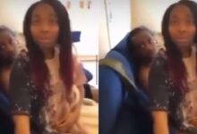 Moment wife storms the hotel to discipline husband ontop of his sidechick
