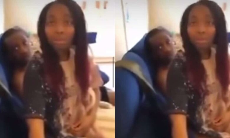 Moment wife storms the hotel to discipline husband ontop of his sidechick