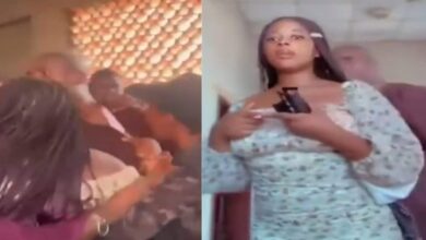 Female university student slaps, bites and beats her lecturer for interrupting her TikTok video