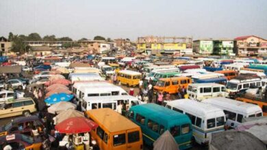 Commuters in Kumasi haggle over high transport fares with commercial drivers