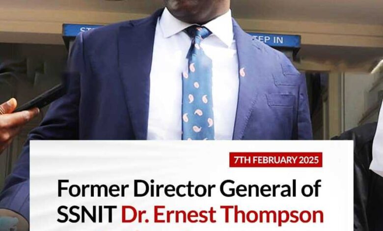 Ex-SSNIT boss Dr Ernest Thompson and three others freed as A-G drops charges