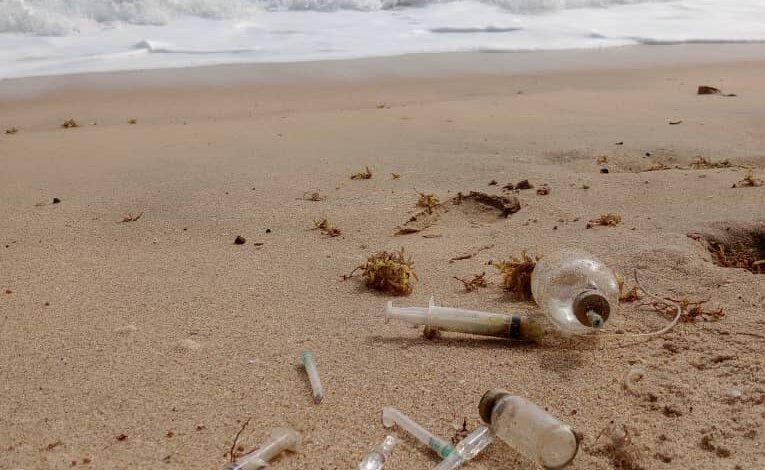 Stakeholders alarmed over medical waste washed ashore at Ngelekazo