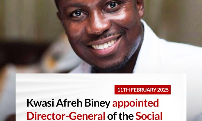 Kwasi Afreh Biney appointed SSNIT Director-General