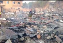 52 kiosks reduced to ashes at Tantra Hills