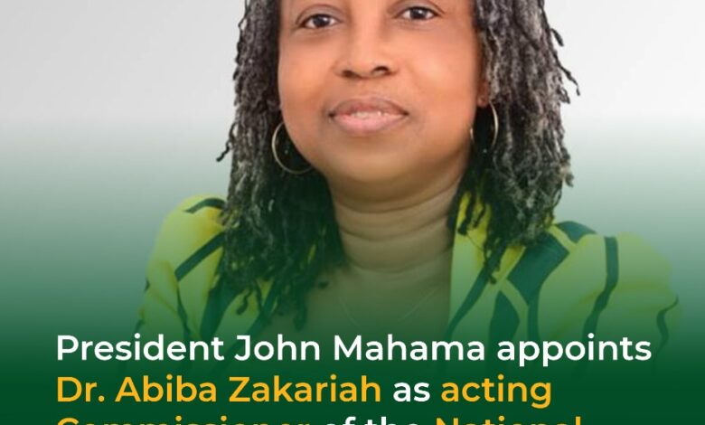 Dr. Abiba Zakariah appointed acting Commissioner of National Insurance Commission