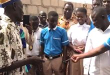 Students at 2 SHSs in Bawku smoke peace pipe by burying an okro stick in line with tradition