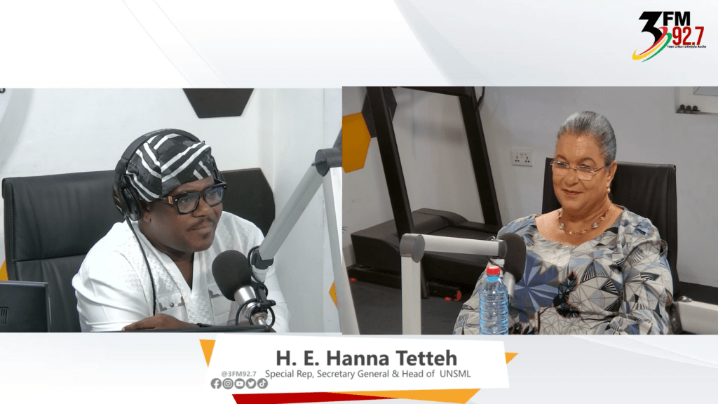 Hanna Tetteh speaks with Johnnie Hughes on 3FM Sunrise