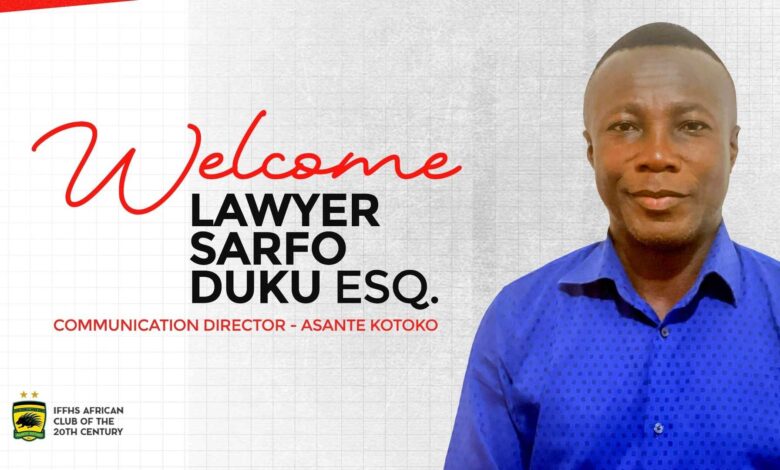 Kotoko appoint Lawyer Samuel Duku as Head of Public Relations