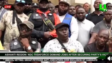 NDC Ashanti Regional Taskforce demand jobs after electoral victory