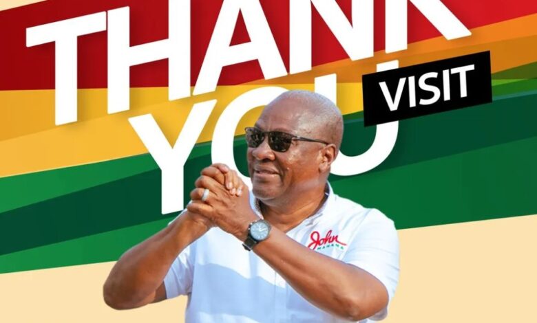 john mahama thank you tour