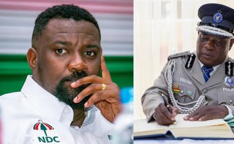 John Dumelo and IGP Christian Yohuno