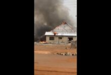 One dead, police commander’s home set ablaze