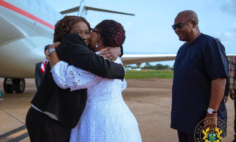 Vice President Naana Jane Opoku-Agyemang back to work after brief illness