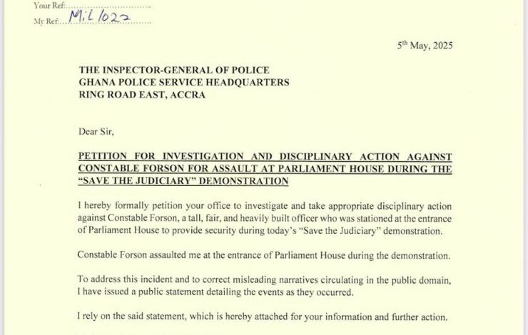 Why Afenyo-Markin has petitioned the IGP