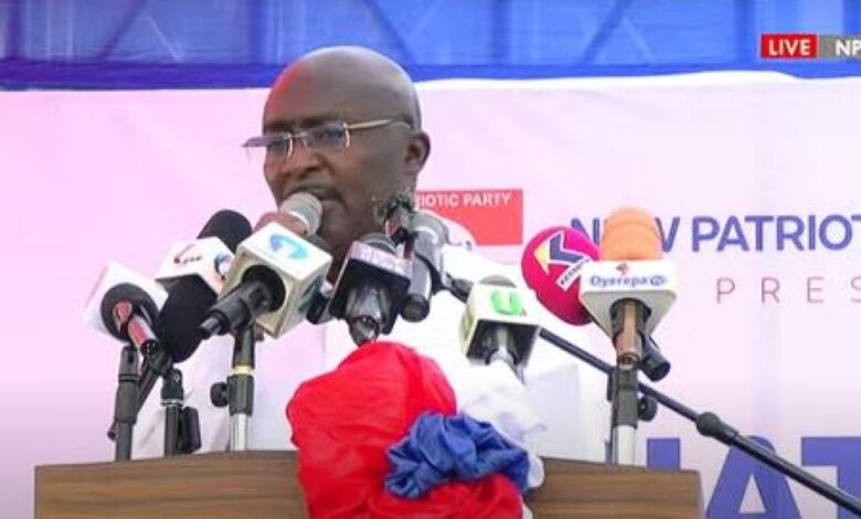 I told you NDC walks with Dumsor but you didn’t listen- Bawumia to Ghanaians