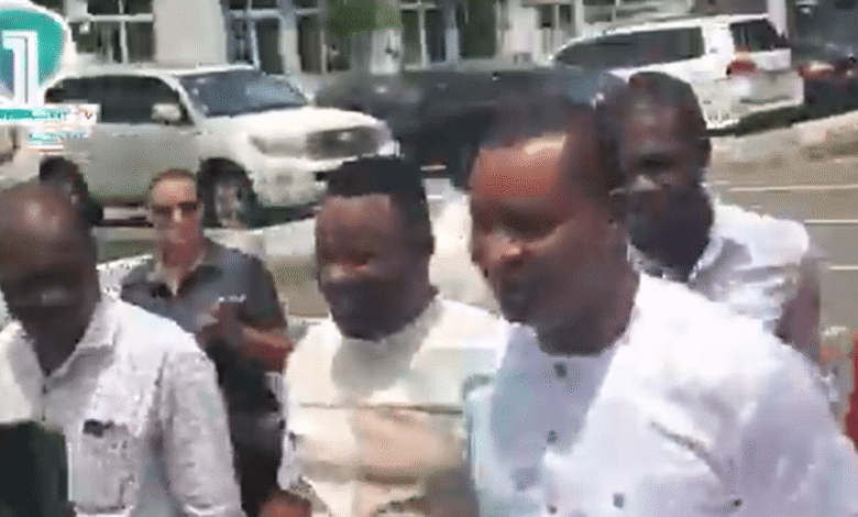 Chairman Wontumi reports to Police HQ with former Attorney General Godfred Dame