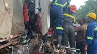 Three dead, two injured in truck collision at Akyem Asafo