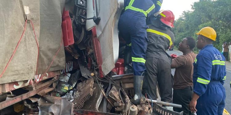 Three dead, two injured in truck collision at Akyem Asafo