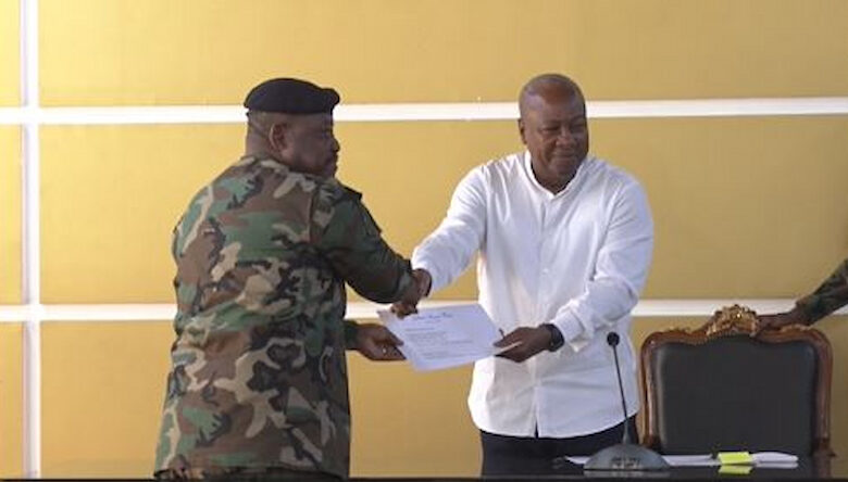 Ghana Armed Forces donate one-month salary to Mahama Cares fund