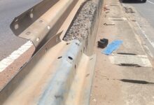 Thieves steal iron rods from Tantra Hill underpass retaining wall for scraps