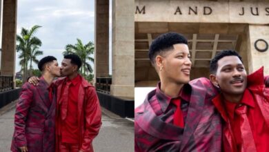 Ghanaians divided as gay couple share kissing photos at Independence Arch