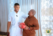 We’ll give you a Ghanaian passport If you want – Mahama tells Anthony Joshua during Jubilee House visit