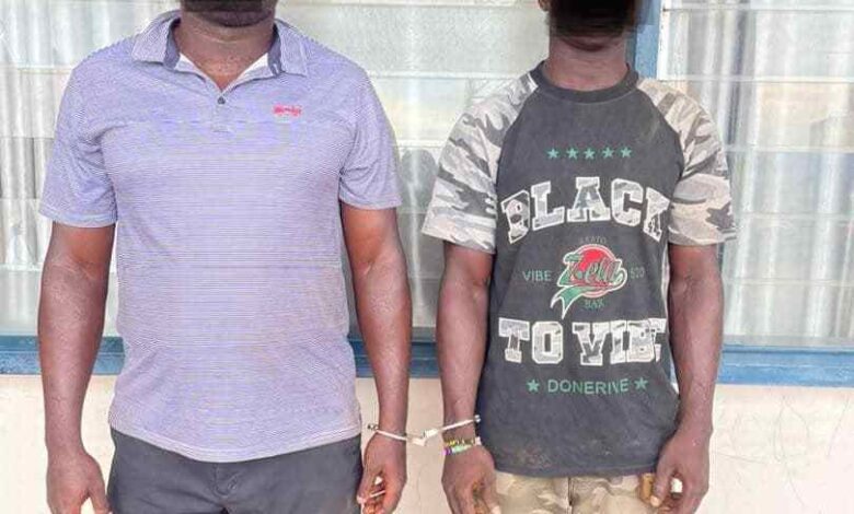Two arrested in Elmina for attempting to smuggle 250 bags of cocoa beans