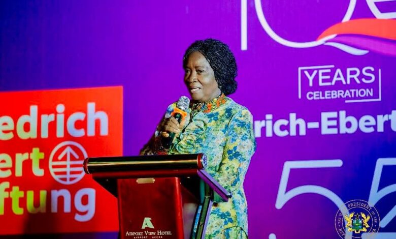 Jane Naana Opoku-Agyemang urges inclusive national dialogue at FES centennial celebration